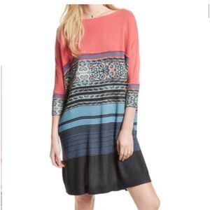 Free People Steppin Out Printed Shift Dress